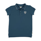 Lil Legs Logo Polo - Slate (Short Sleeve)