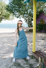 Load image into Gallery viewer, Lil Legs Denim Maxi Slip Dress - Blue Tencel