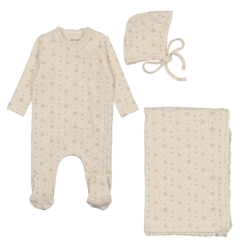 Bee & Dee Sweet Blossoms Girls 3PC Set - Shadow White