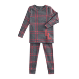 Little Label Red Plaid Logo Pajamas