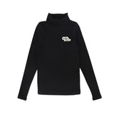 Little Parni Solid Turtleneck (K712) - Black