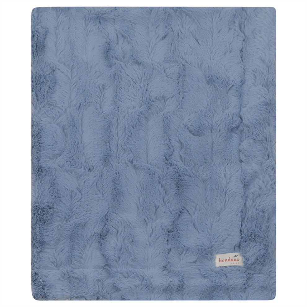 Bondoux Fuzzy Blanket - Sky Blue