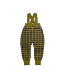 Mabli Brae Wool Knit Suspender Pants - Golden Olive