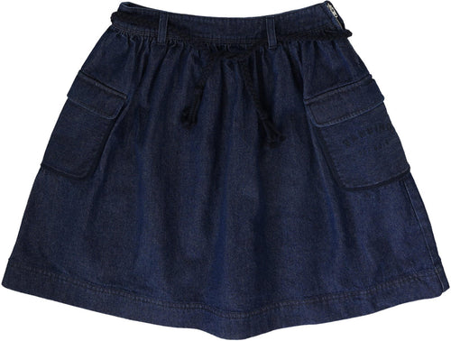 Lil Legs Denim Day Skirt - Blue Denim