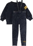 Lil Legs Wash Toddler Suspender Set - Navy