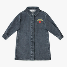 Load image into Gallery viewer, Little Parni Denim Shirt Dress (K568) - Black Denim