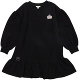 Lil Legs Mon Paris Girls Panel Dress - Black