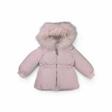 Mantel Gathered Baby Jacket - Light Pink