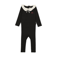 Load image into Gallery viewer, Ann Of Nan Black Footie With Collar