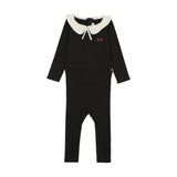 Ann Of Nan Black Footie With Collar