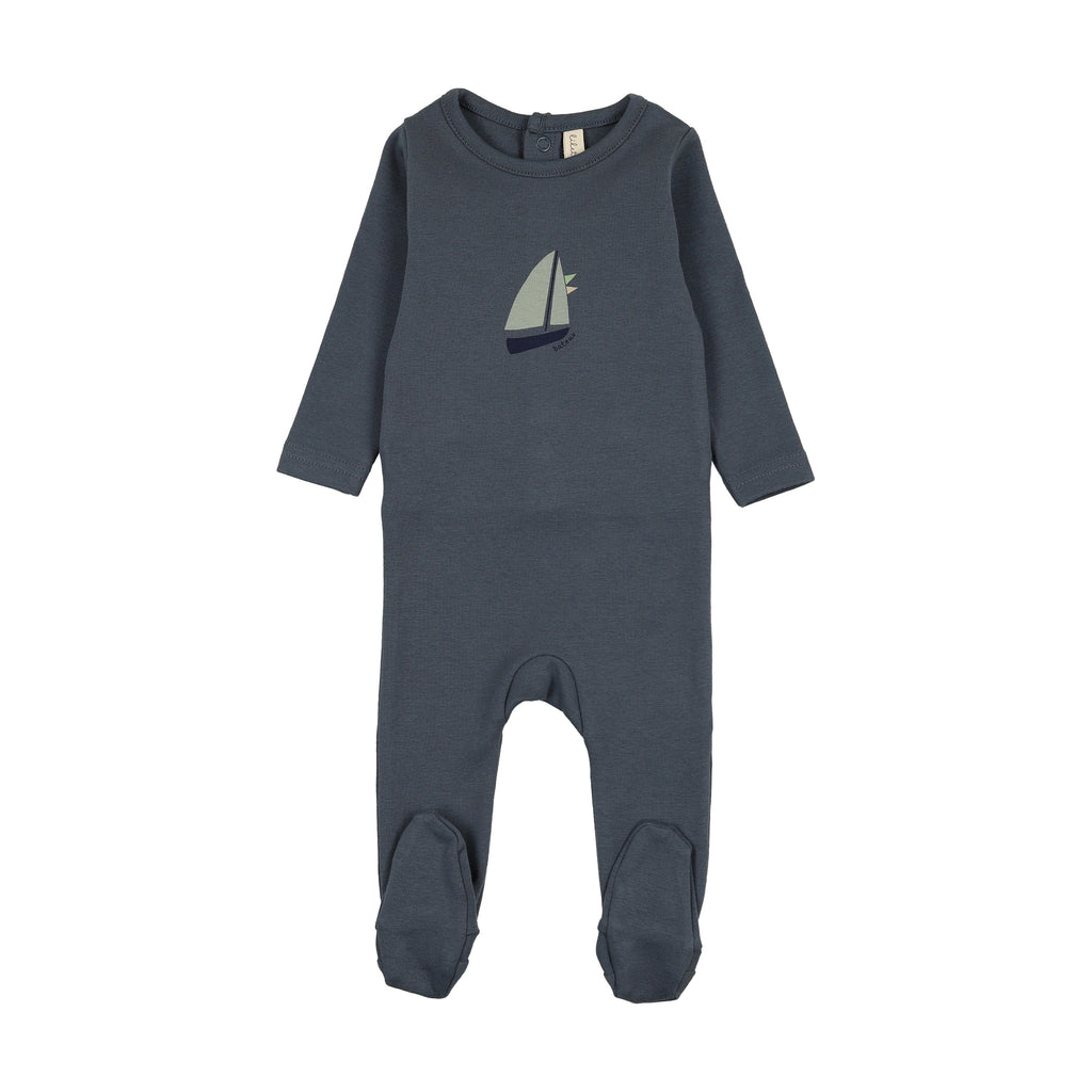 Lilette Nautical Graphic Footie - Off Navy