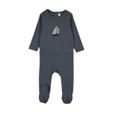 Lilette Nautical Graphic Footie - Off Navy