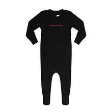 Load image into Gallery viewer, Heven Because It's Heven Footie - Black/Pink (PJ17)