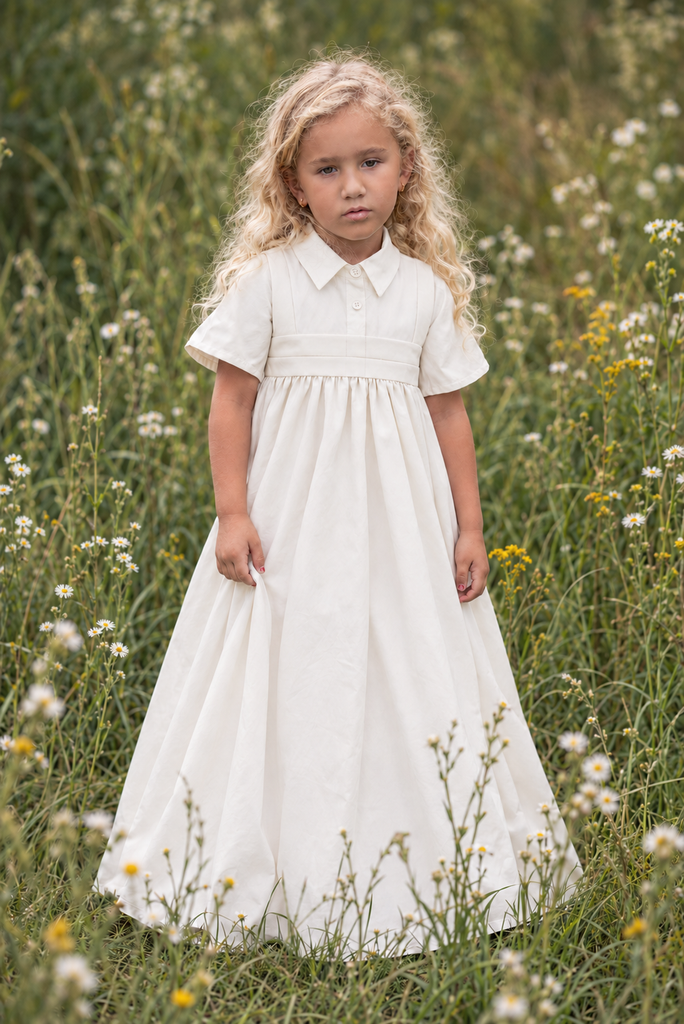 Little Tempest Trench Taffeta Gown - Ivory *store credit only*