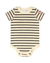 Load image into Gallery viewer, Little Parni Wide Striped Onesie (K617) - Navy/Ivory