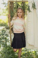 Load image into Gallery viewer, Numu Striped Cropped Collar Tee - Pastel Pink