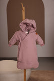 Mantel One Piece Suede Side Wrap Bunting - Pink