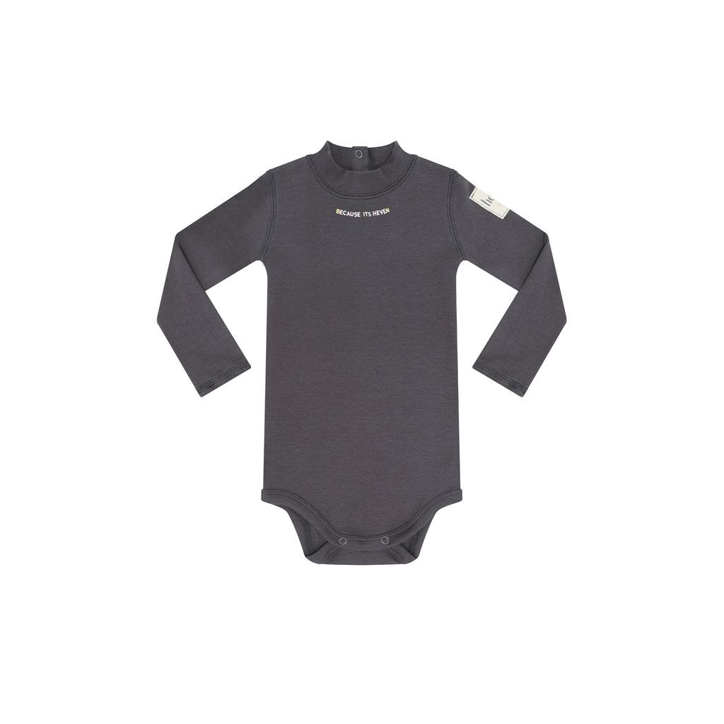 Heven Because It's Heven Turtleneck Onesie - Grey (H82)