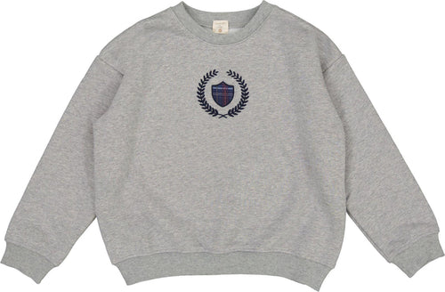 Lil Legs Fan Club Big Logo Boys Sweatshirt (NO WORDS) - Light Heather Grey
