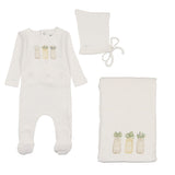 Bee & Dee  Mason Jars Boys 3PC Set - Arctic White