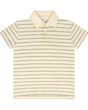 Load image into Gallery viewer, Little Parni Wide Striped Boys Polo (K615) - Grey/Ivory