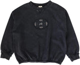Lil Legs Stitch Studio Girls Sweatshirt - Off Black