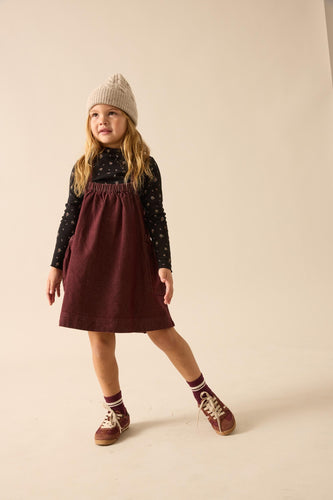 Lil Legs Rugged Threads Jumper - Burgundy Denim