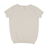 Lil Legs Knit Crew Neck Sweater - Cream
