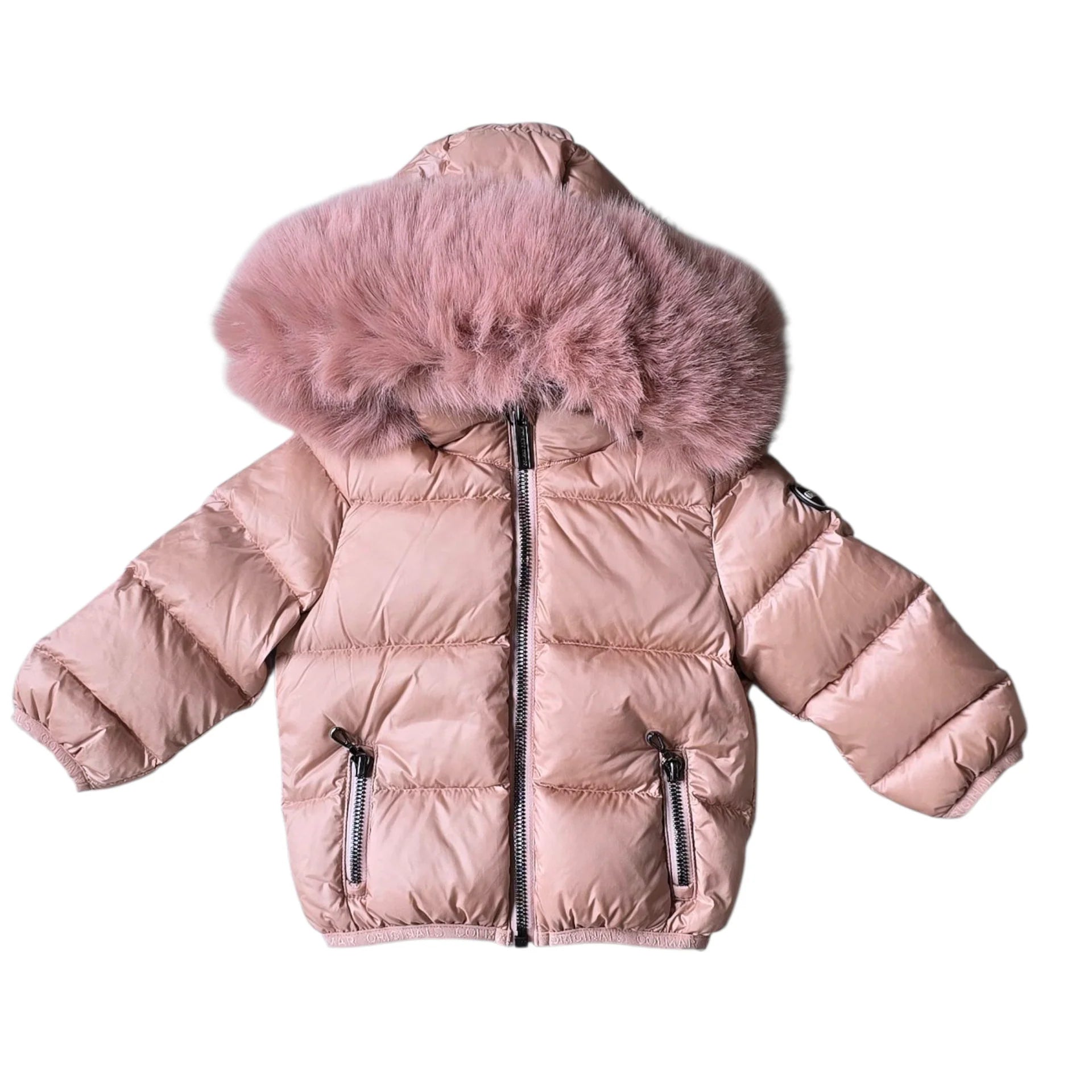 Colmar Baby Down Jacket With Fur - Vintage Rose' – Moonlight
