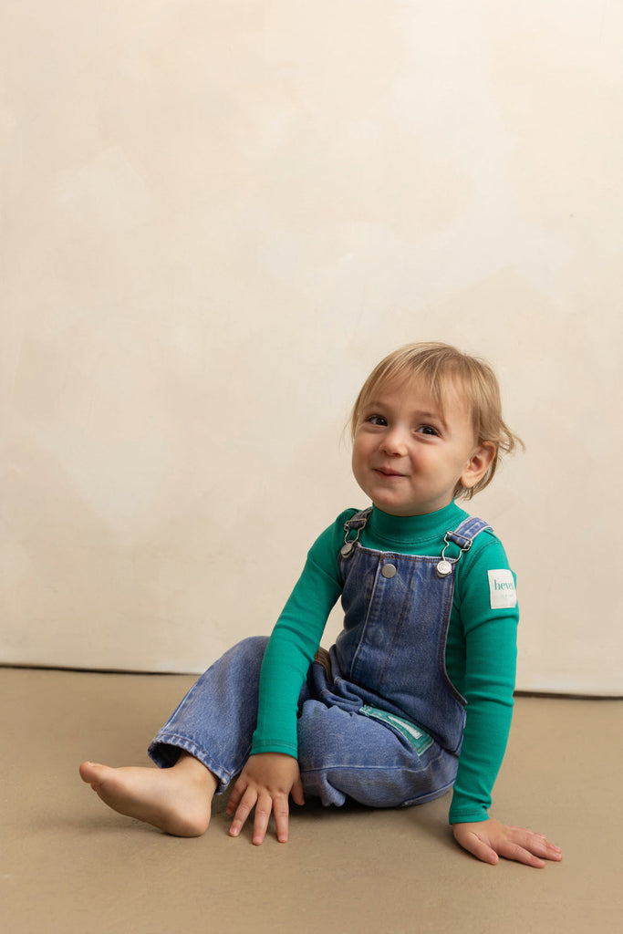 Heven Baby Turtleneck Onesie H52 - Green