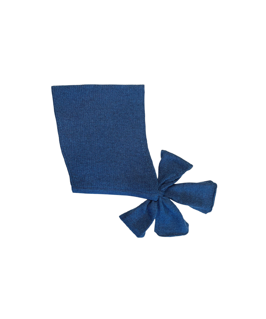 Mabli Tegan Wool Knit Bonnet - Deep Sea Melange
