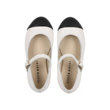 Little Parni Mary Jane Shoes (B-002) - White/Black