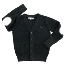 Load image into Gallery viewer, Little Parni Boys Patch Cardigan (K562) - Black