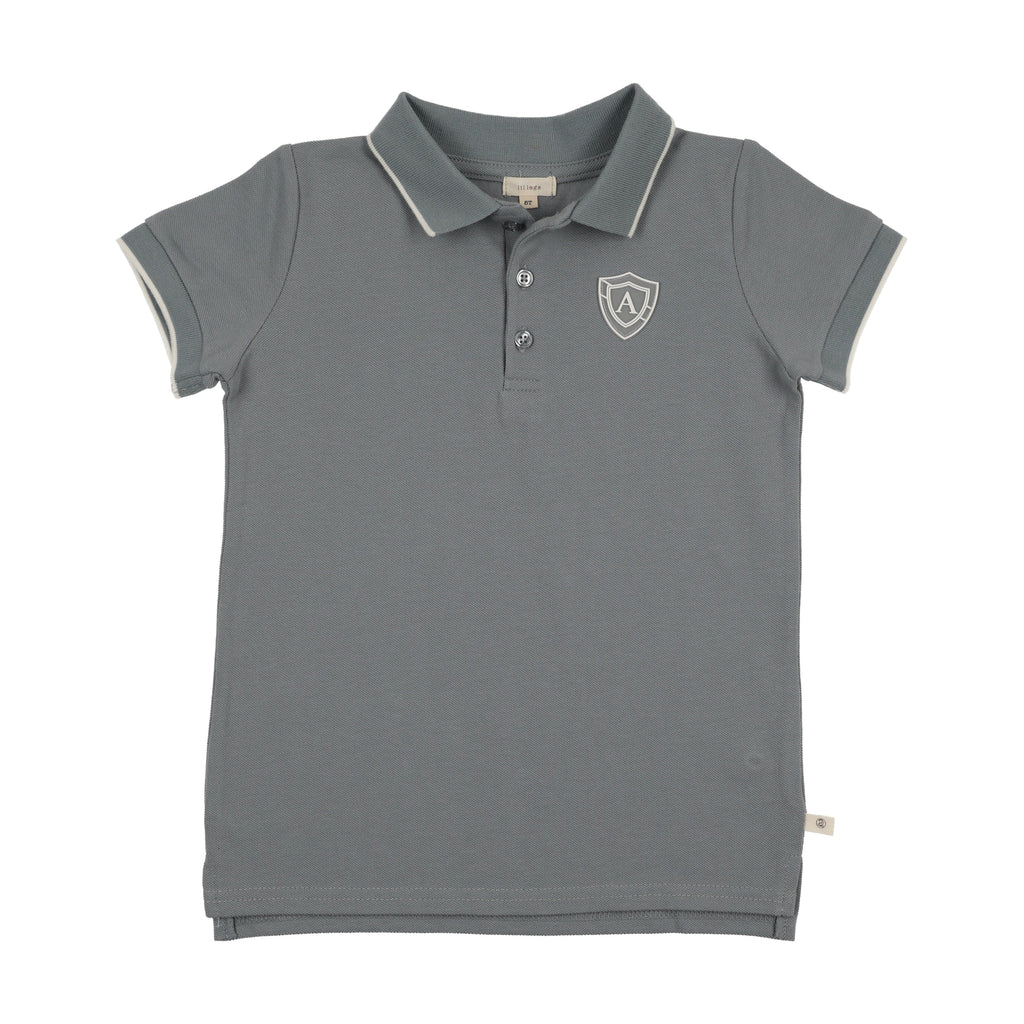 Lil Legs Logo Polo - Blue (Short Sleeve)