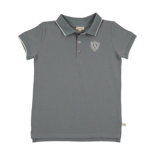 Lil Legs Logo Polo - Blue (Short Sleeve)