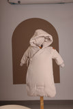 Mantel One Piece Suede Side Wrap Bunting - Beige