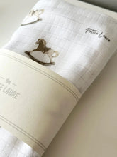 Load image into Gallery viewer, Petite Laure Baby Swaddle Rocking Horse - Beige