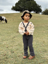 Load image into Gallery viewer, Silly Silas Roomy Footless Cotton Tights - Dark Grey Blend - Final Sale