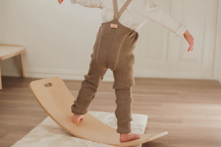 Silly Silas Roomy Footless Cotton Tights - Peanut Blend - Final Sale