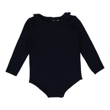 Load image into Gallery viewer, Lil legs Ruffle Onesie - Navy