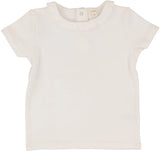 Lil legs Ruffle Tee - Winter White