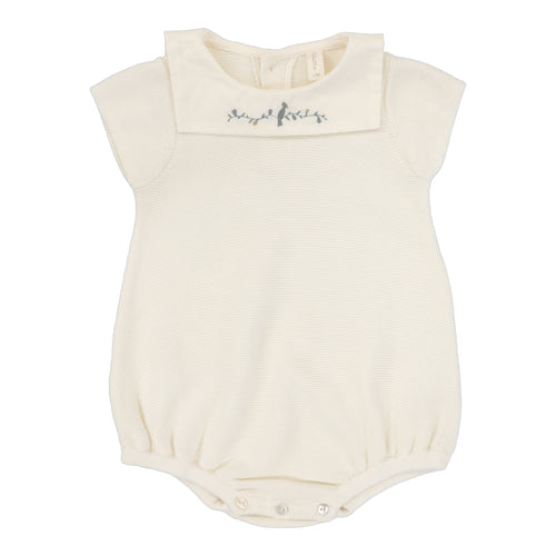 Lilette Knit Collar Romper - Cream (Boys)