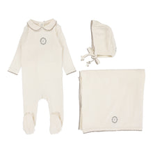 Load image into Gallery viewer, Lilette Emblem Embroidered Layette Set - Cream/Oat