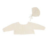 Lilette Chunky Knit Shrug & Bonnet - Classic - Cream