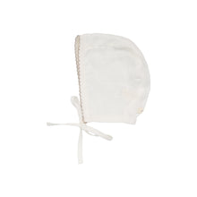 Load image into Gallery viewer, Lilette Edged Collar Bonnet - Winter White/Oat