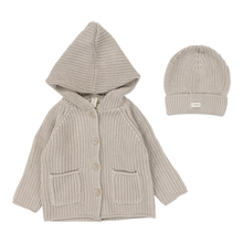 Load image into Gallery viewer, Lilette Classic Chunky Cardigan Set - Natural/Taupe