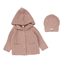 Load image into Gallery viewer, Lilette Classic Chunky Cardigan Set - Dusty Pink