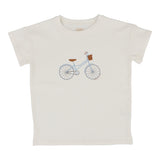 Lil Legs Bike Boys Tee - White