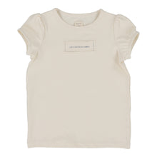 Load image into Gallery viewer, Lil Legs Girl Patch Tee Short Sleeve - Natural