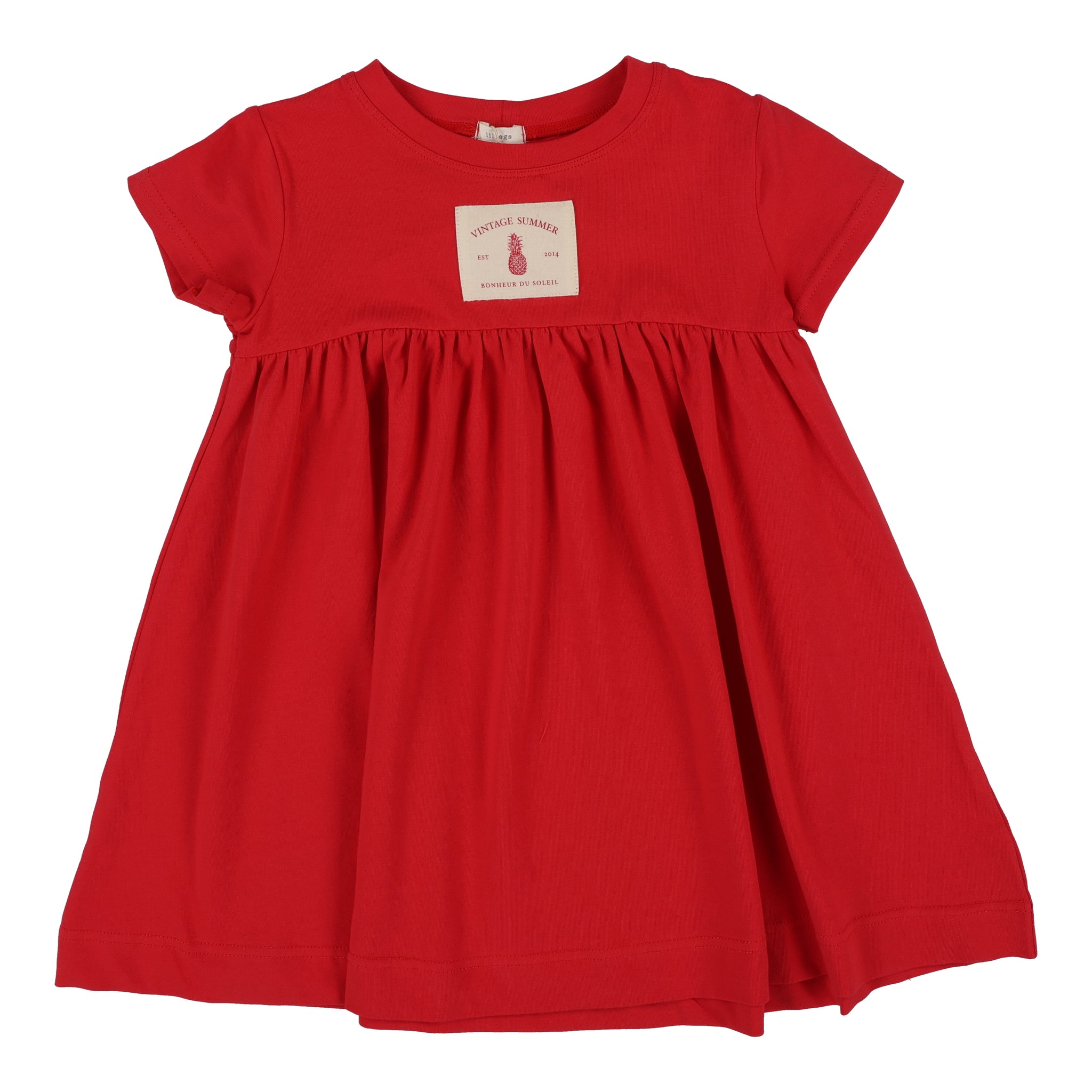 patch dress short sleeve Cotton Dress Patch Selaron Azure Beach and Resort Wear